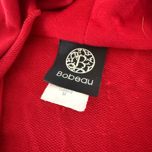 Red Open Bobeau Front Cardigan - Picture 6 of 7